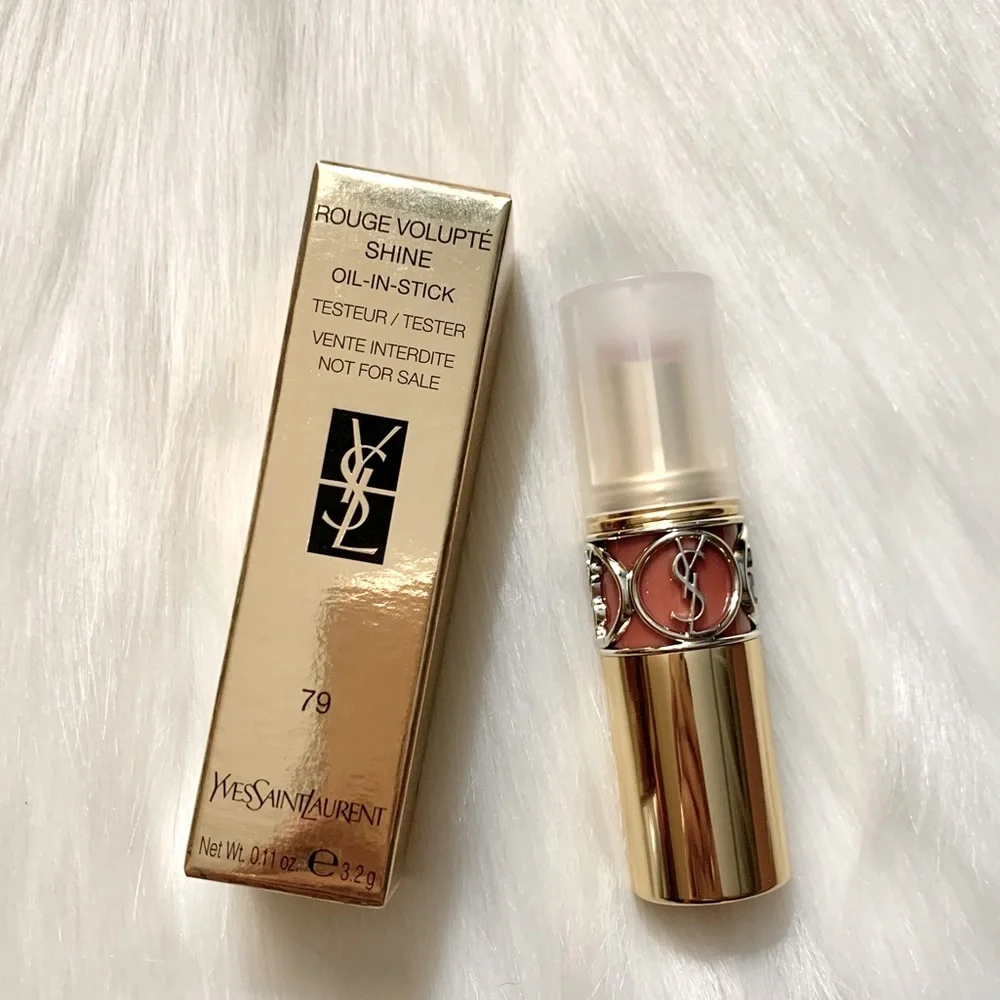 YSL Rouge Volupte Shine Lipstick in Shade #79 Full Size NIB